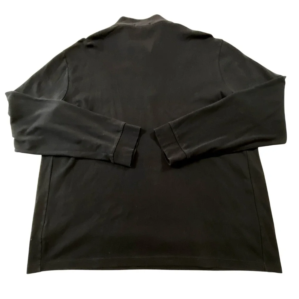 Polo Ralph Lauren Mens XL Black Quarter Zip Pullover Red‎ Pony Cotton Sweater